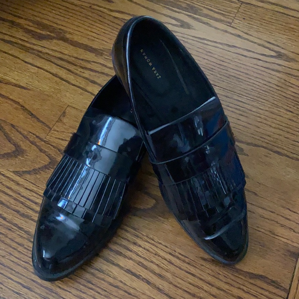 Zara Patent leather Oxford with tassel